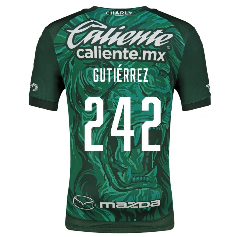 Danxen Kobiety Daniel Gutiérrez #242 Zielony Czarny Domowa Koszulka 2026/27 Koszulki Klubowe