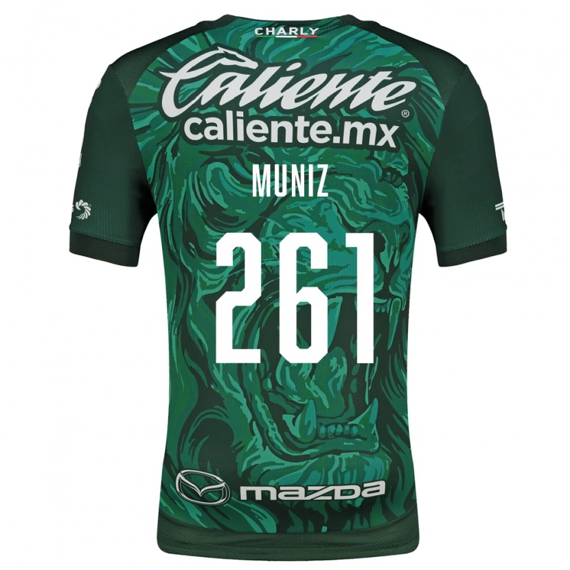 Danxen Kobiety César Muñiz #261 Zielony Czarny Domowa Koszulka 2026/27 Koszulki Klubowe