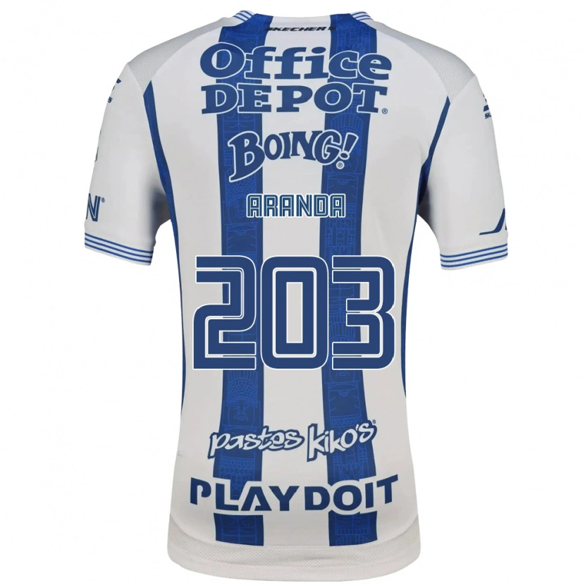 Danxen Kobiety Juan Aranda #203 Biały Granatowy Domowa Koszulka 2026/27 Koszulki Klubowe