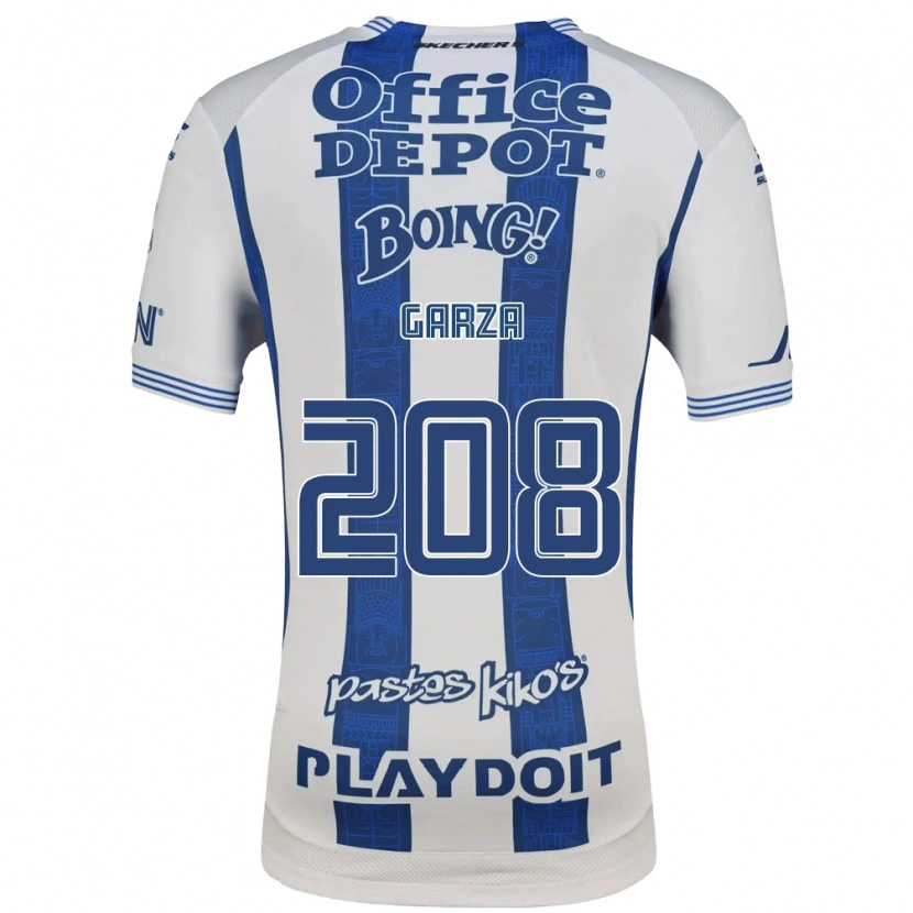 Danxen Kobiety Ricardo Garza #208 Biały Granatowy Domowa Koszulka 2026/27 Koszulki Klubowe
