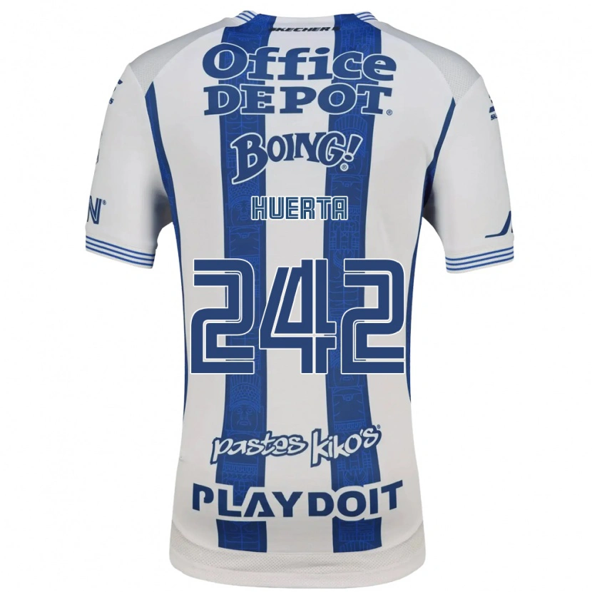 Danxen Kobiety Héctor Huerta #242 Biały Granatowy Domowa Koszulka 2026/27 Koszulki Klubowe