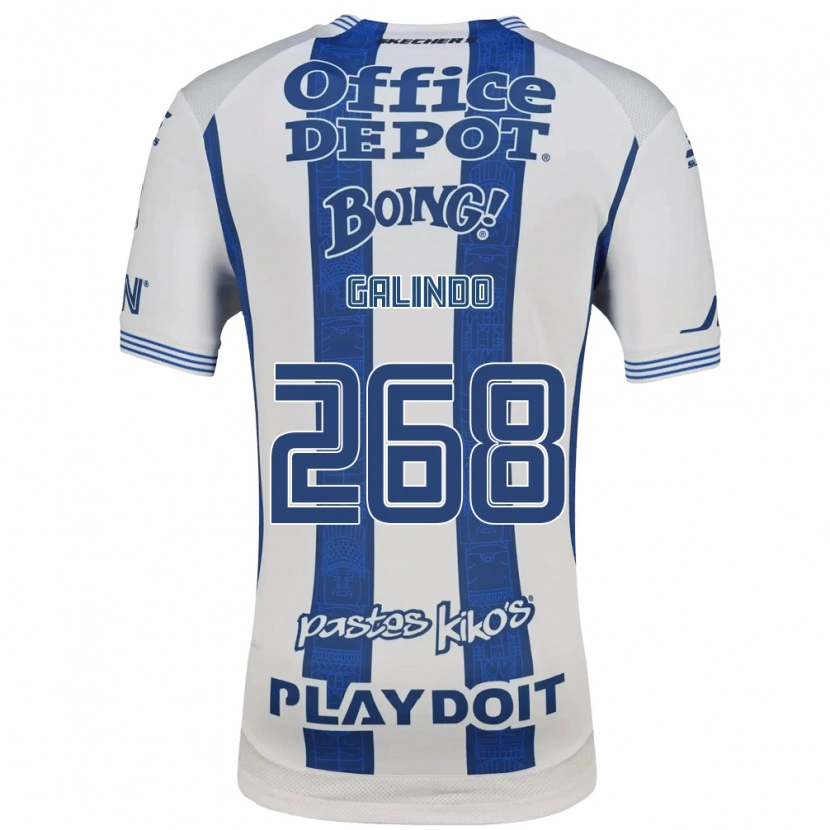 Danxen Kobiety Alfonso Galindo #268 Biały Granatowy Domowa Koszulka 2026/27 Koszulki Klubowe