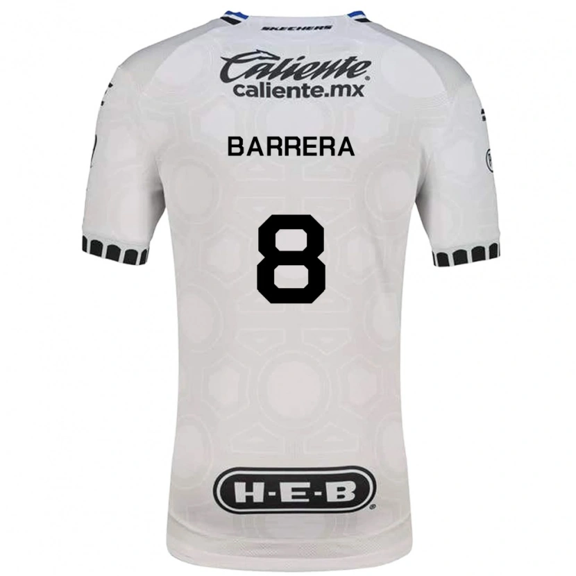 Danxen Kobiety Pablo Barrera #8 Biały Czarny Niebieski Domowa Koszulka 2026/27 Koszulki Klubowe