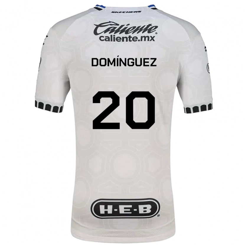 Danxen Kobiety Misael Dominguez #20 Biały Czarny Niebieski Domowa Koszulka 2026/27 Koszulki Klubowe