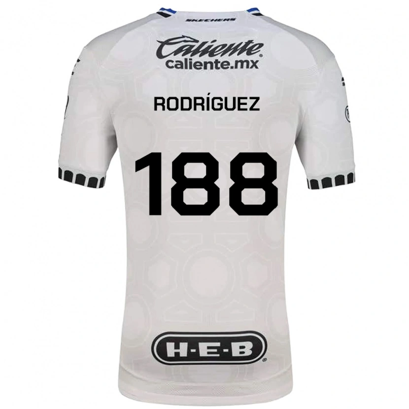 Danxen Kobiety Darío Rodríguez #188 Biały Czarny Niebieski Domowa Koszulka 2026/27 Koszulki Klubowe