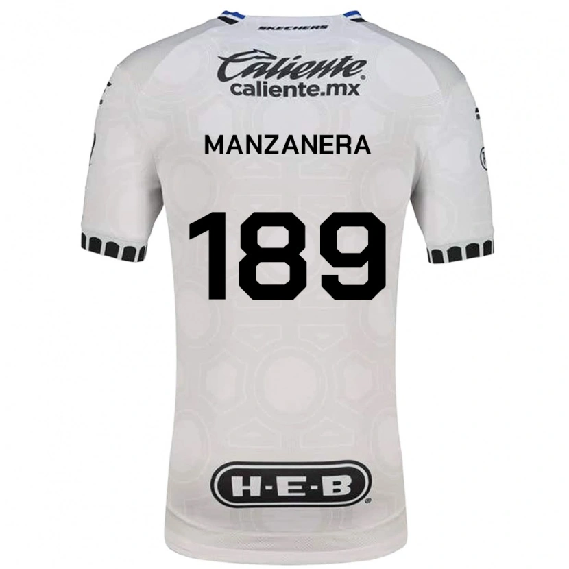 Danxen Kobiety Luis Manzanera #189 Biały Czarny Niebieski Domowa Koszulka 2026/27 Koszulki Klubowe