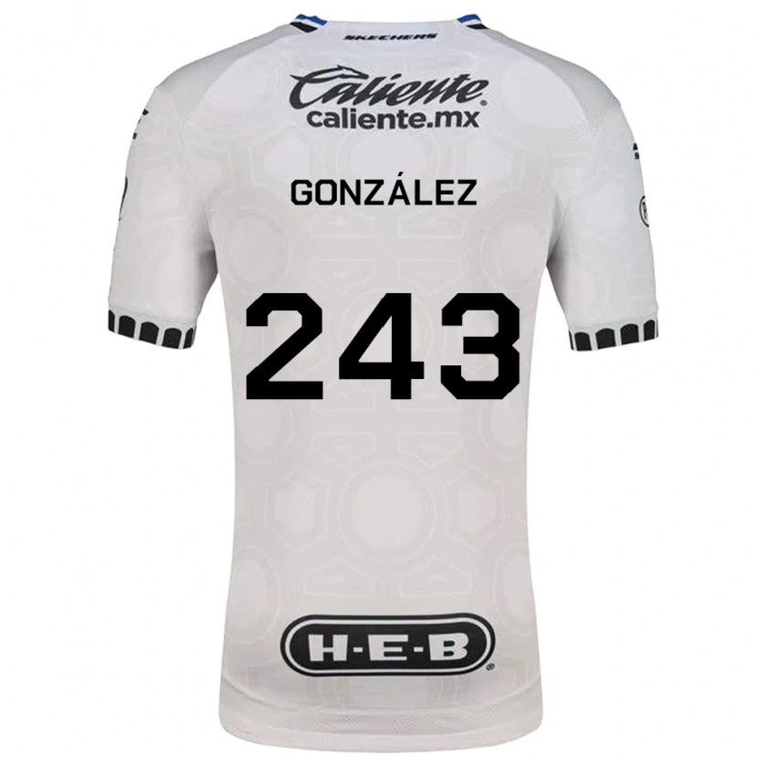 Danxen Kobiety Leonardo González #243 Biały Czarny Niebieski Domowa Koszulka 2026/27 Koszulki Klubowe