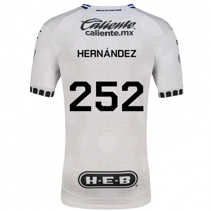 Danxen Kobiety Emilio Hernández #252 Biały Czarny Niebieski Domowa Koszulka 2026/27 Koszulki Klubowe