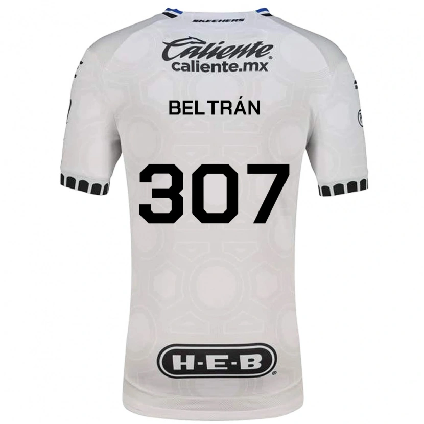 Danxen Kobiety Gael Beltrán #307 Biały Czarny Niebieski Domowa Koszulka 2026/27 Koszulki Klubowe
