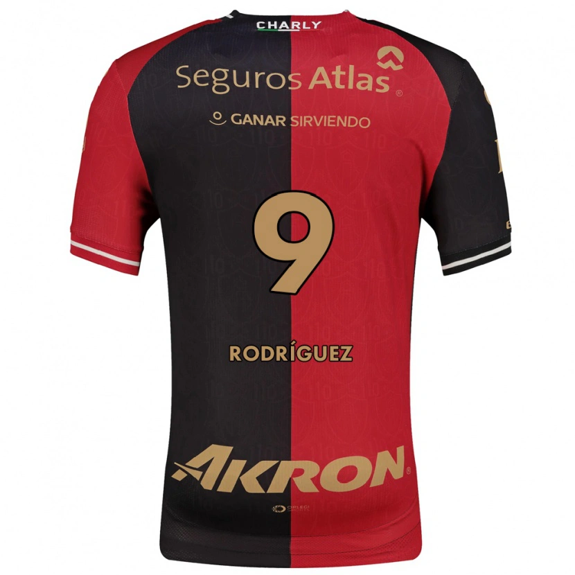 Danxen Kobiety Agustín Rodríguez #9 Czerwony Czarny Brązowy Domowa Koszulka 2026/27 Koszulki Klubowe