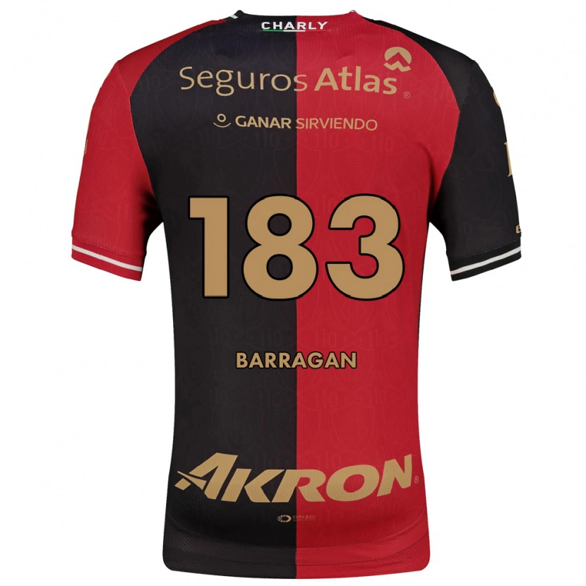 Danxen Kobiety Roberto Barragán #183 Czerwony Czarny Brązowy Domowa Koszulka 2026/27 Koszulki Klubowe