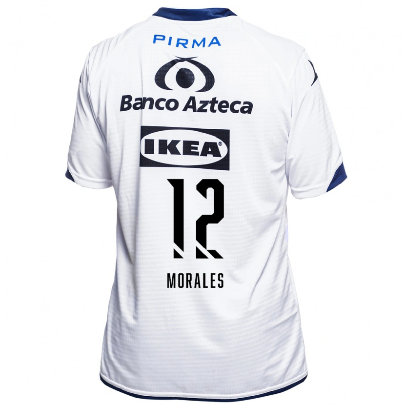Danxen Kobiety Karla Morales #12 Biały Czarny Niebieski Domowa Koszulka 2026/27 Koszulki Klubowe