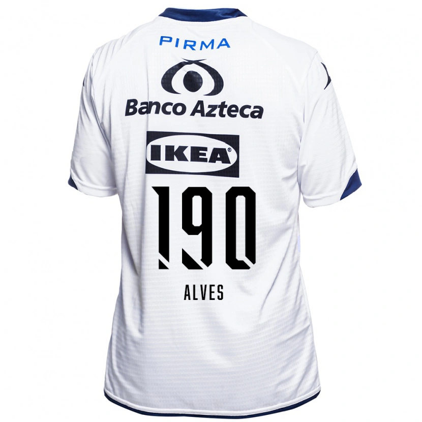 Danxen Kobiety Fabricio Alves #190 Biały Czarny Niebieski Domowa Koszulka 2026/27 Koszulki Klubowe