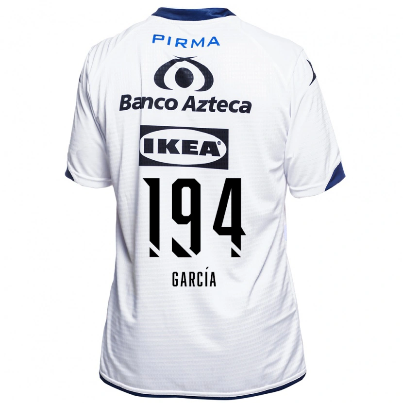 Danxen Kobiety Patricio García #194 Biały Czarny Niebieski Domowa Koszulka 2026/27 Koszulki Klubowe