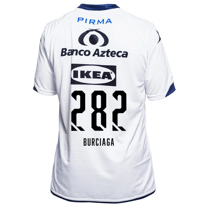 Danxen Kobiety Emiliano Burciaga #282 Biały Czarny Niebieski Domowa Koszulka 2026/27 Koszulki Klubowe