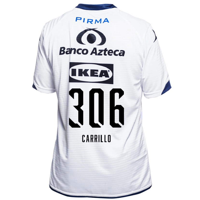 Danxen Kobiety Alejandro Carrillo #306 Biały Czarny Niebieski Domowa Koszulka 2026/27 Koszulki Klubowe