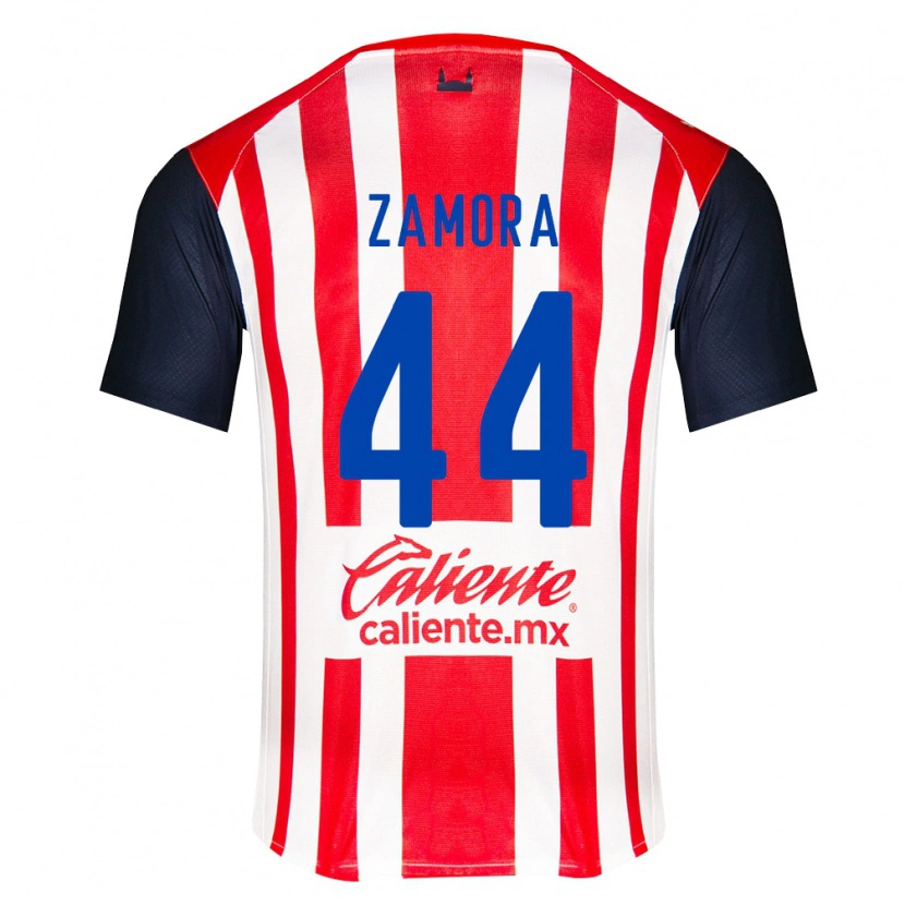Danxen Kobiety Saúl Zamora #44 Czerwony Czarny Biały Domowa Koszulka 2026/27 Koszulki Klubowe