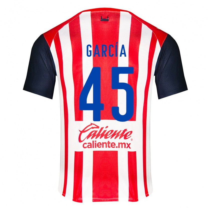 Danxen Kobiety Eduardo García #45 Czerwony Czarny Biały Domowa Koszulka 2026/27 Koszulki Klubowe