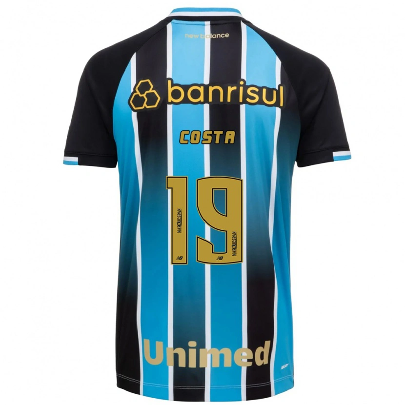 Danxen Kobiety Diego Costa #19 Niebieski Brązowy Czarny Domowa Koszulka 2026/27 Koszulki Klubowe