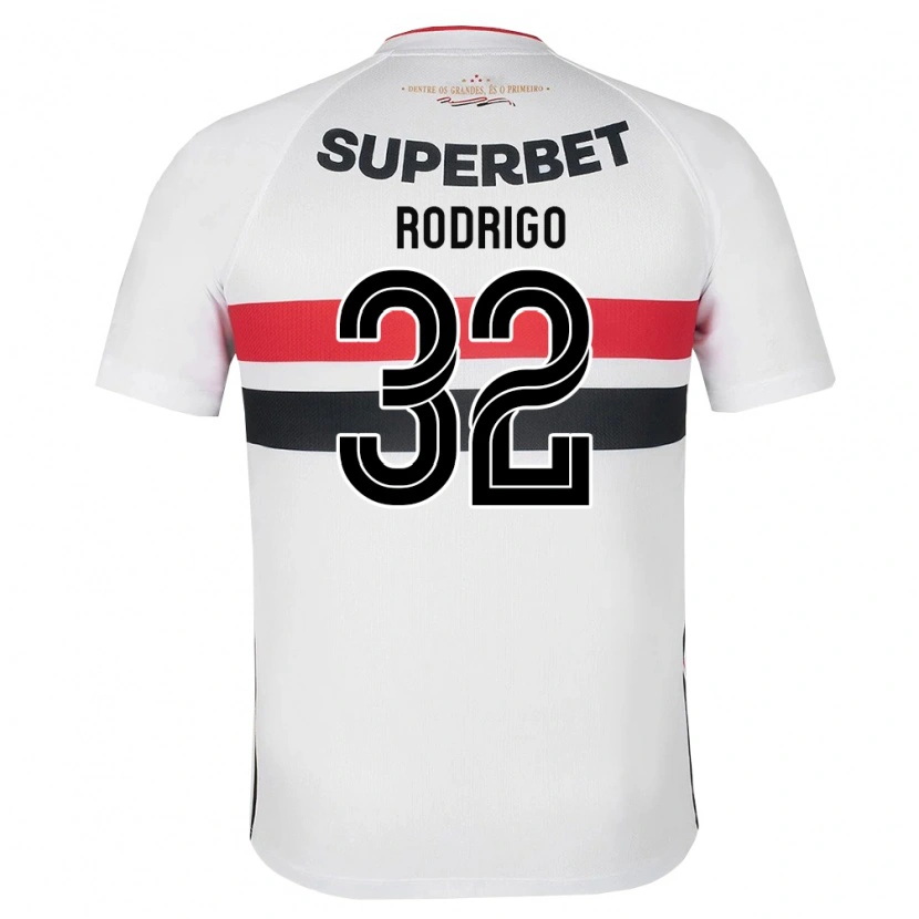 Danxen Kobiety Rodrigo #32 Biały Czerwony Czarny Domowa Koszulka 2026/27 Koszulki Klubowe
