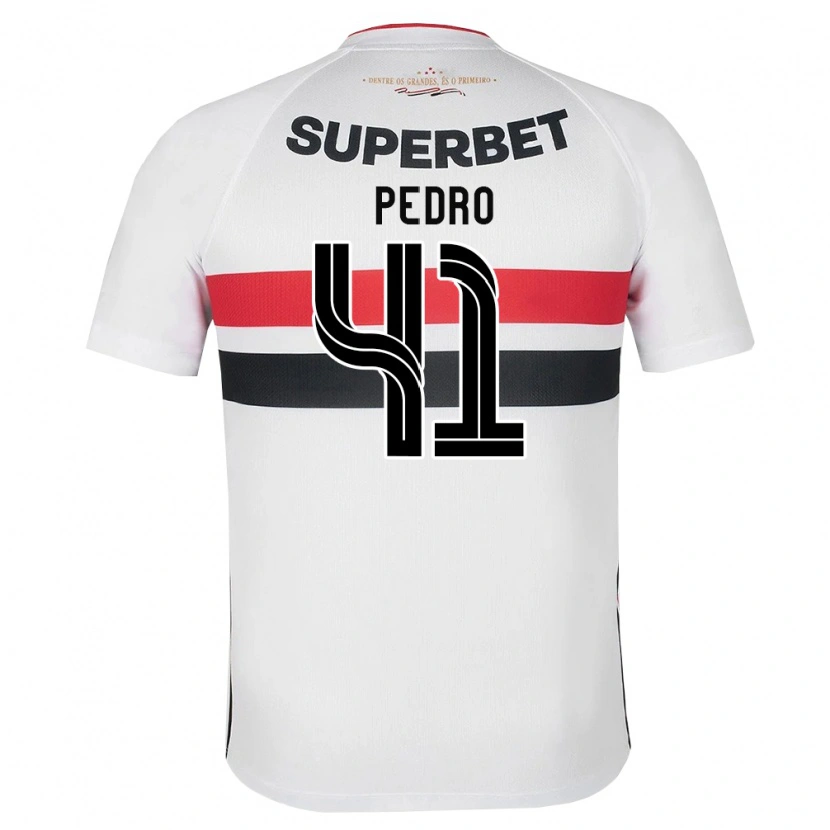 Danxen Kobiety João Pedro #41 Biały Czerwony Czarny Domowa Koszulka 2026/27 Koszulki Klubowe
