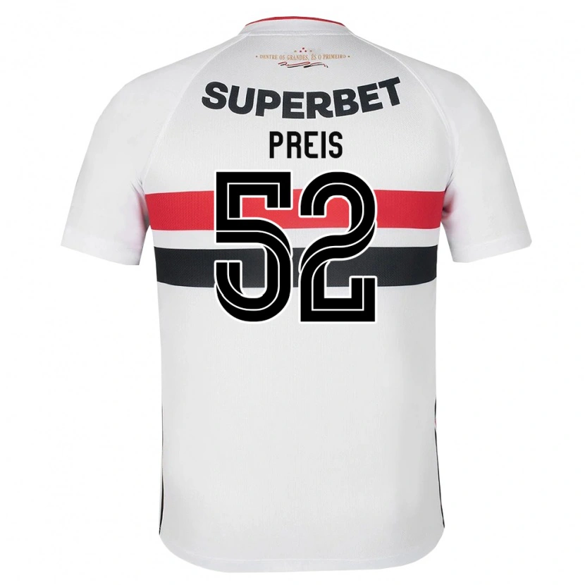 Danxen Kobiety Felipe Preis #52 Biały Czerwony Czarny Domowa Koszulka 2026/27 Koszulki Klubowe