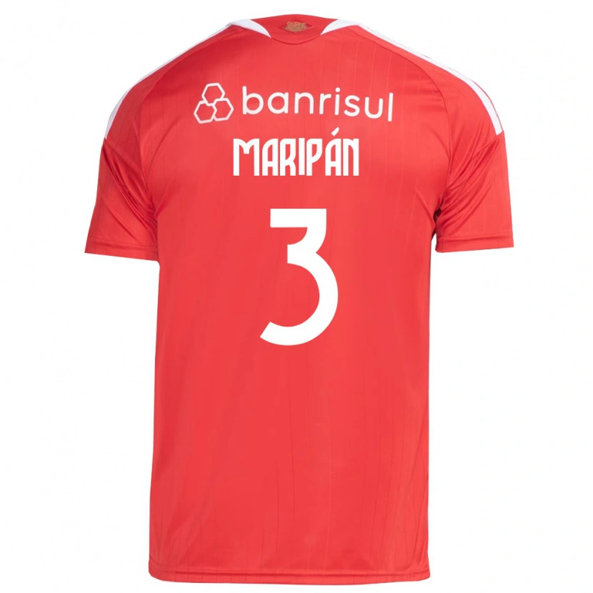 Danxen Kobiety Guillermo Maripán #3 Czerwony Biały Domowa Koszulka 2026/27 Koszulki Klubowe