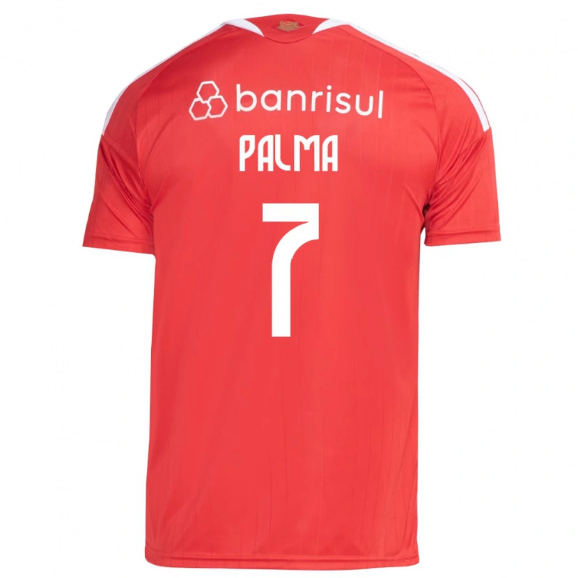 Danxen Kobiety Gabriel Palma #7 Czerwony Biały Domowa Koszulka 2026/27 Koszulki Klubowe