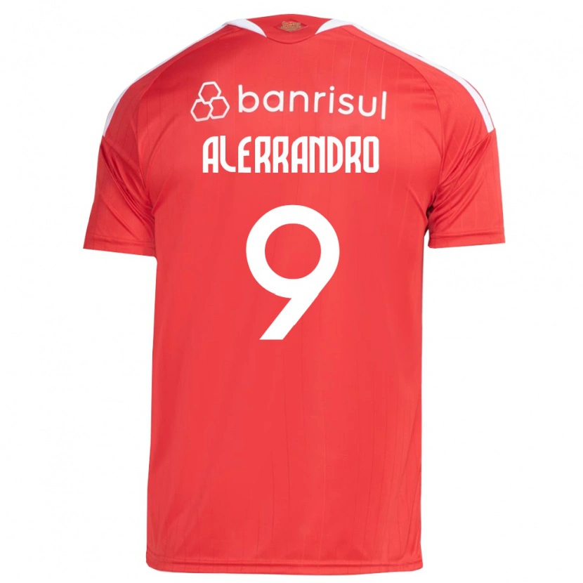 Danxen Kobiety Alerrandro Barra Mansa Realino De Souza #9 Czerwony Biały Domowa Koszulka 2026/27 Koszulki Klubowe