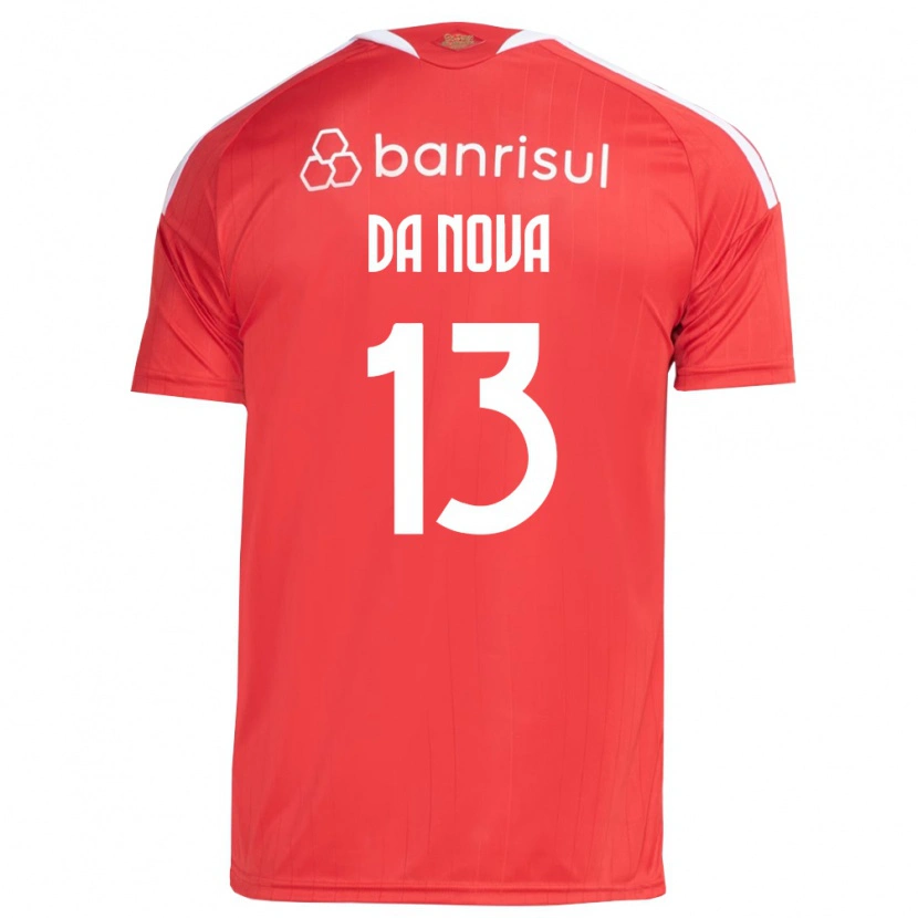 Danxen Kobiety Érick Da Nova #13 Czerwony Biały Domowa Koszulka 2026/27 Koszulki Klubowe