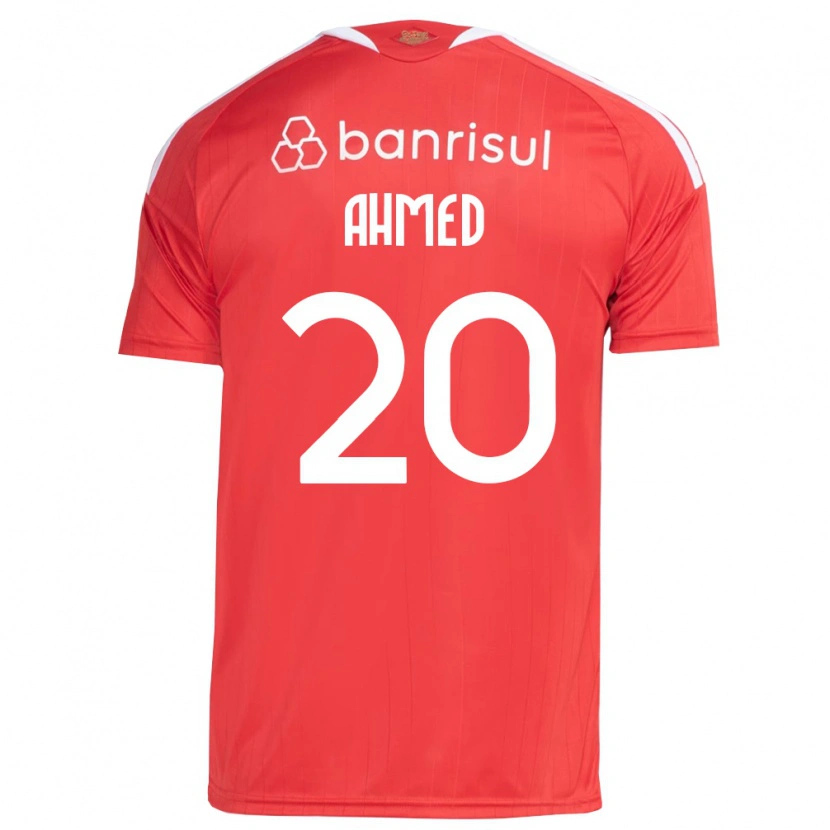 Danxen Kobiety Diego Ahmed #20 Czerwony Biały Domowa Koszulka 2026/27 Koszulki Klubowe