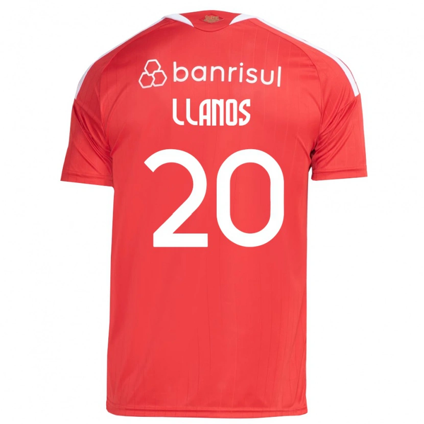 Danxen Kobiety Pati Llanos #20 Czerwony Biały Domowa Koszulka 2026/27 Koszulki Klubowe