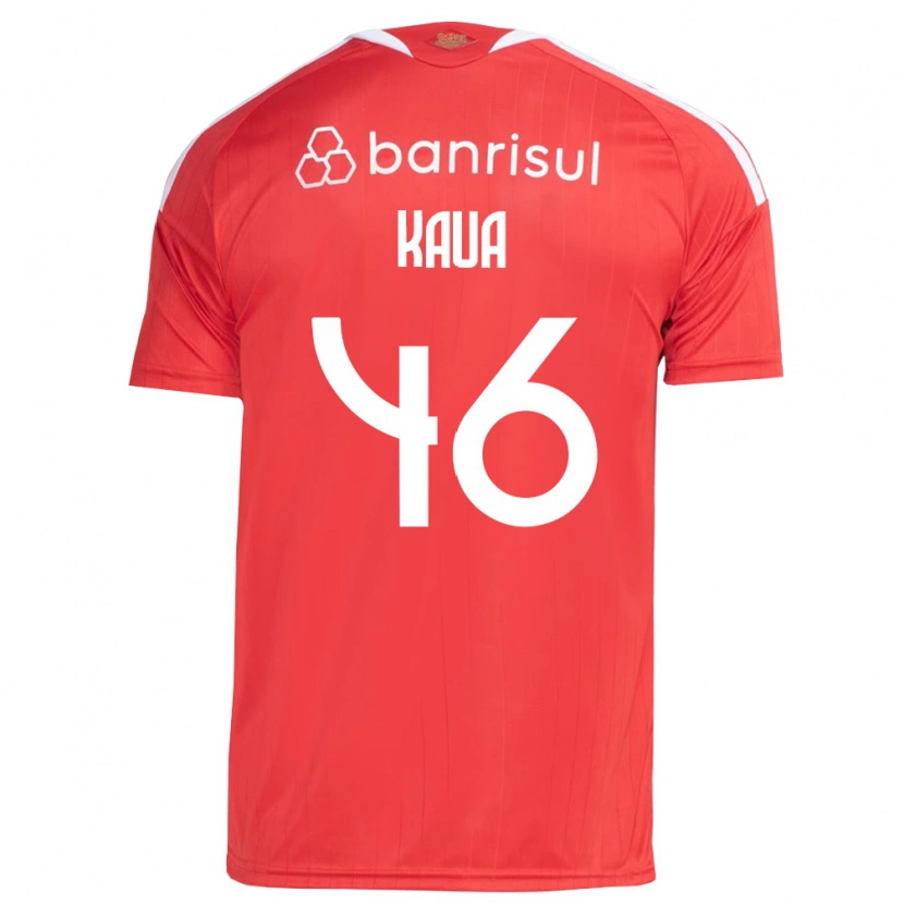 Danxen Kobiety Pedro Kauã #46 Czerwony Biały Domowa Koszulka 2026/27 Koszulki Klubowe