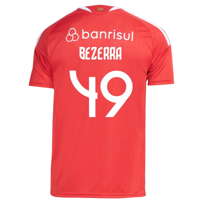 Danxen Kobiety João Bezerra #49 Czerwony Biały Domowa Koszulka 2026/27 Koszulki Klubowe