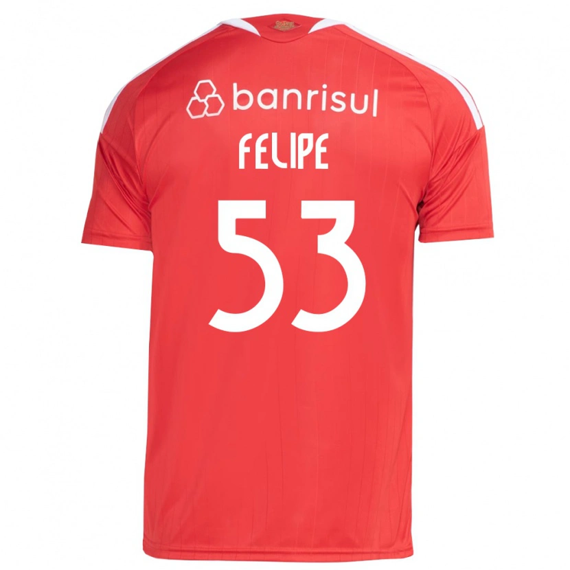 Danxen Kobiety Luiz Felipe #53 Czerwony Biały Domowa Koszulka 2026/27 Koszulki Klubowe