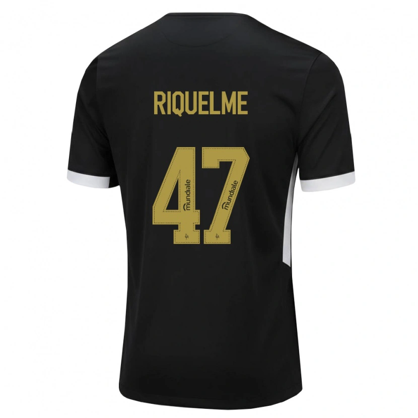 Danxen Kobiety Riquelme Henrique Da Silva Ferreira #47 Czarny Biały Żółty Domowa Koszulka 2026/27 Koszulki Klubowe