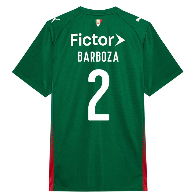 Danxen Kobiety Alexander Barboza #2 Zielony Czerwony Biały Domowa Koszulka 2026/27 Koszulki Klubowe