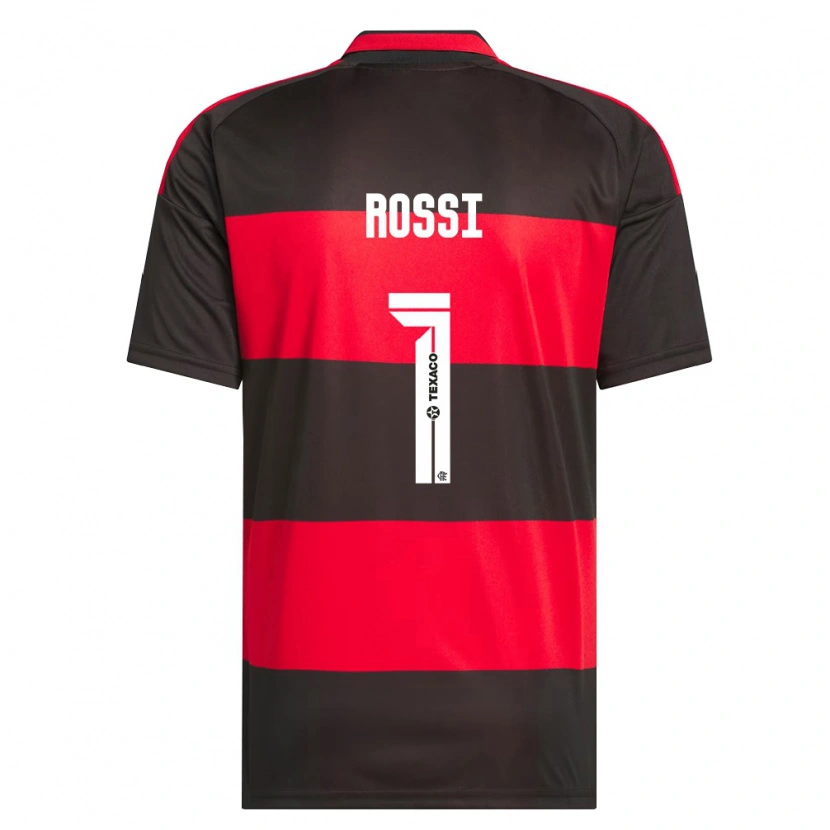 Danxen Kobiety Agustín Rossi #1 Czerwony Czarny Biały Domowa Koszulka 2026/27 Koszulki Klubowe