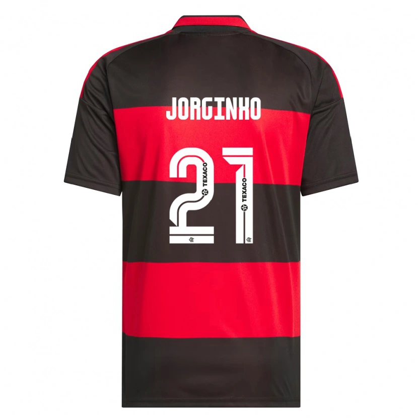 Danxen Kobiety Jorginho #21 Czerwony Czarny Biały Domowa Koszulka 2026/27 Koszulki Klubowe