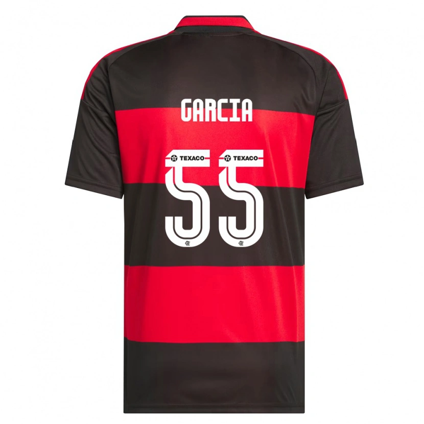 Danxen Kobiety Caio Garcia #55 Czerwony Czarny Biały Domowa Koszulka 2026/27 Koszulki Klubowe