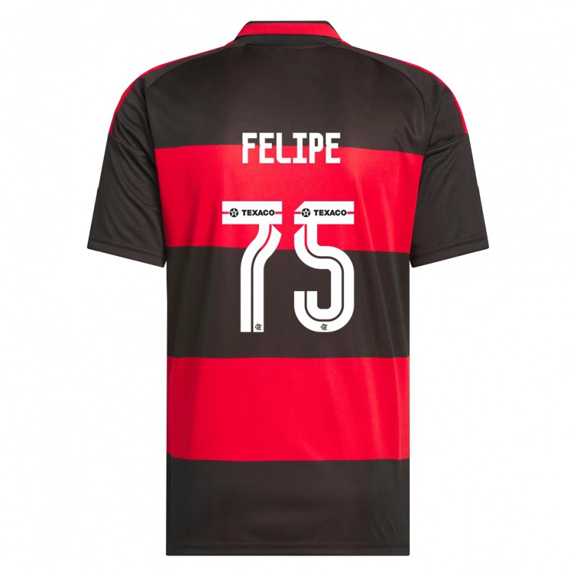 Danxen Kobiety Luiz Felipe #75 Czerwony Czarny Biały Domowa Koszulka 2026/27 Koszulki Klubowe