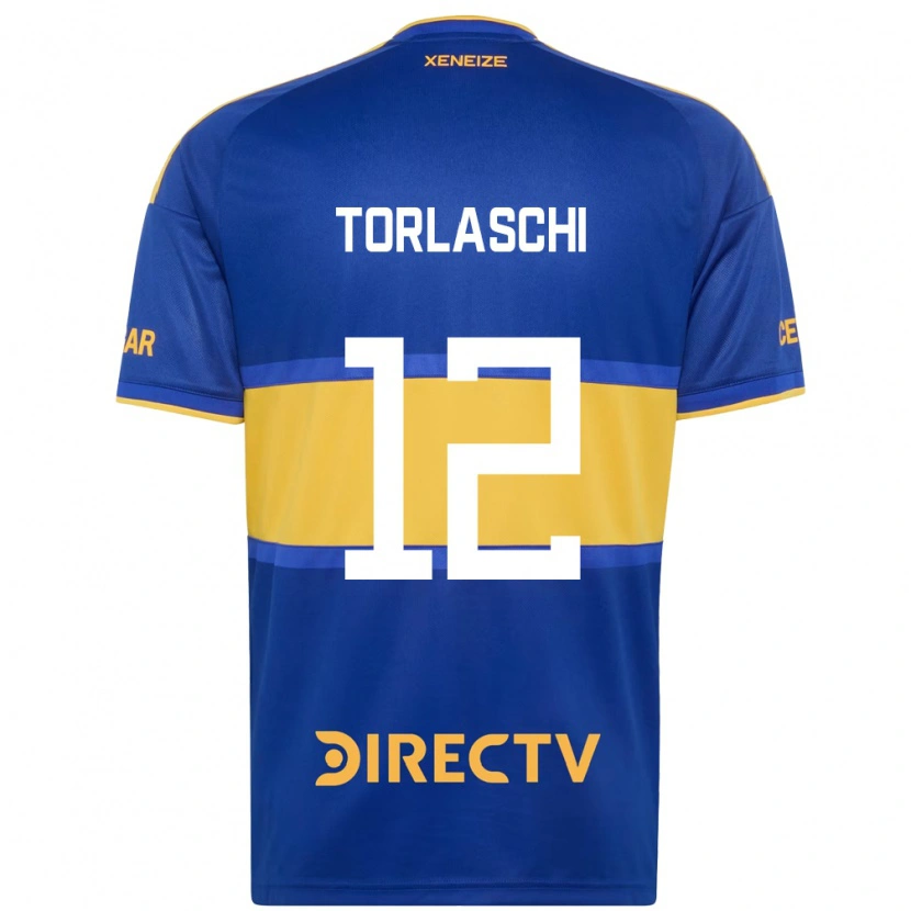 Danxen Kobiety Lucas Torlaschi #12 Królewski Niebieski Żółty Domowa Koszulka 2026/27 Koszulki Klubowe