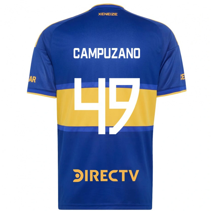 Danxen Kobiety Jorman Campuzano #49 Królewski Niebieski Żółty Domowa Koszulka 2026/27 Koszulki Klubowe