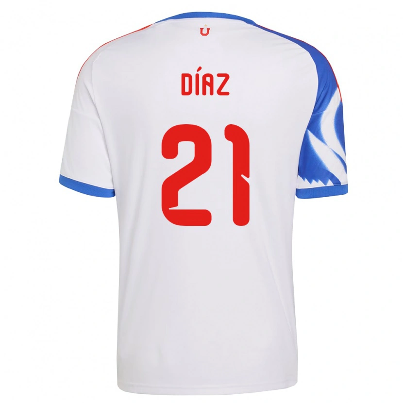 Danxen Kobiety Marcelo Díaz #21 Biały Granatowy Wyjazdowa Koszulka 2026/27 Koszulki Klubowe
