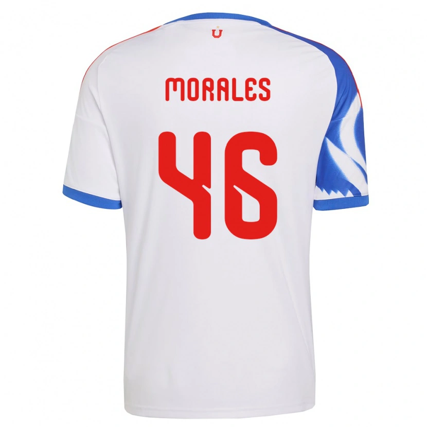 Danxen Kobiety Bastián Morales #46 Biały Granatowy Wyjazdowa Koszulka 2026/27 Koszulki Klubowe