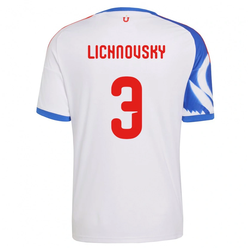 Danxen Kobiety Igor Lichnovsky #3 Biały Granatowy Wyjazdowa Koszulka 2026/27 Koszulki Klubowe
