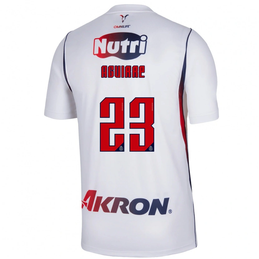 Danxen Kobiety Daniel Aguirre #23 Czerwony Biały Granatowy Wyjazdowa Koszulka 2026/27 Koszulki Klubowe
