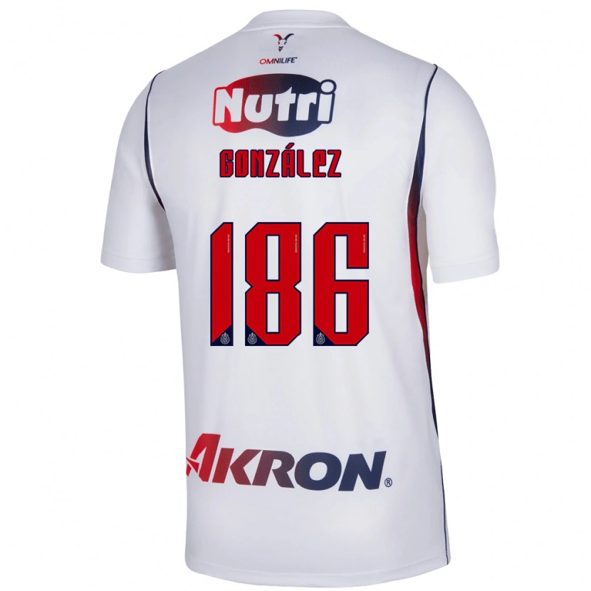 Danxen Kobiety Diego González #186 Czerwony Biały Granatowy Wyjazdowa Koszulka 2026/27 Koszulki Klubowe