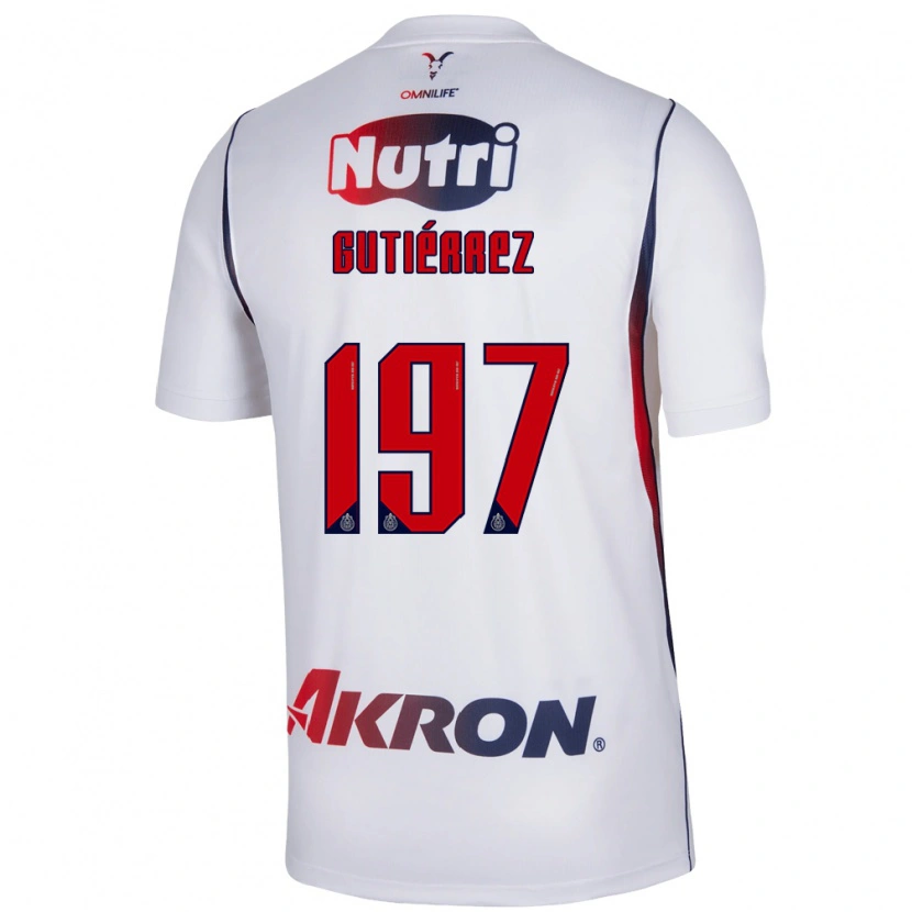 Danxen Kobiety Bryan Gutiérrez #197 Czerwony Biały Granatowy Wyjazdowa Koszulka 2026/27 Koszulki Klubowe