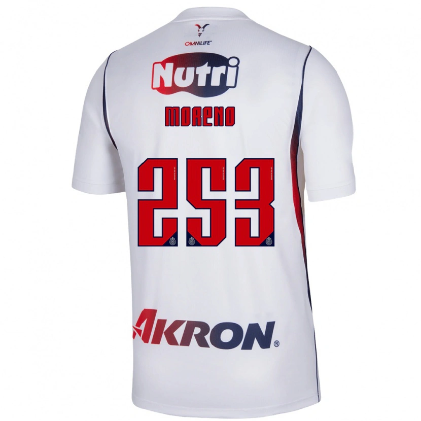 Danxen Kobiety Leonel Moreno #253 Czerwony Biały Granatowy Wyjazdowa Koszulka 2026/27 Koszulki Klubowe